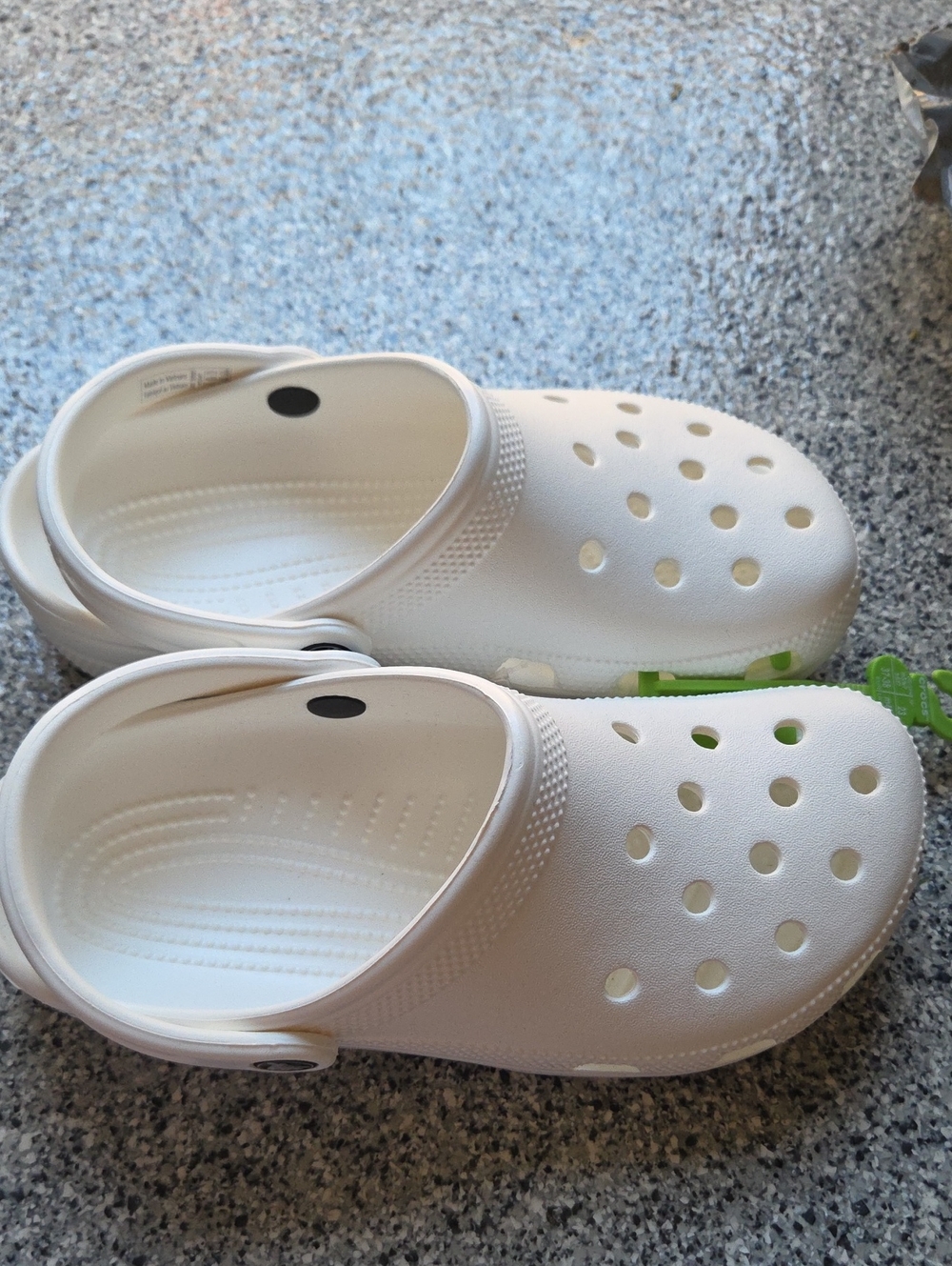 White CROCS in White - Women's 7/Men's 5 - Picture 2 of 5